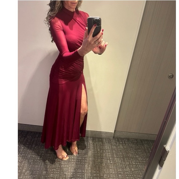 BARDOT RUCHED MESH DRESS - Picture 6 of 6